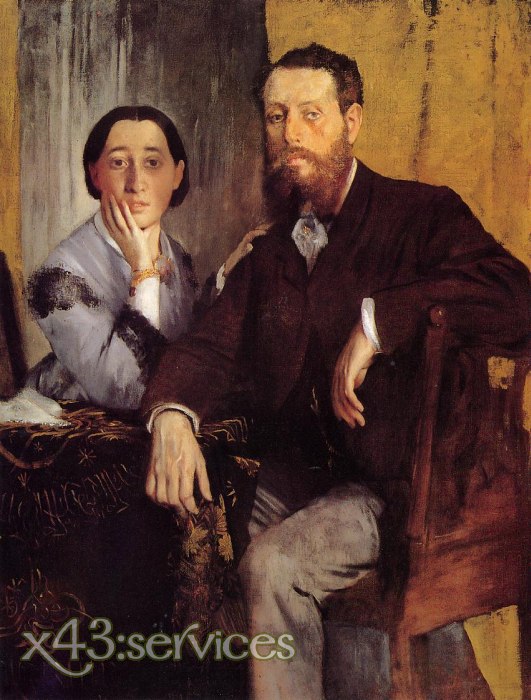 Edgar Degas - Edmond und Therese Morbilli
